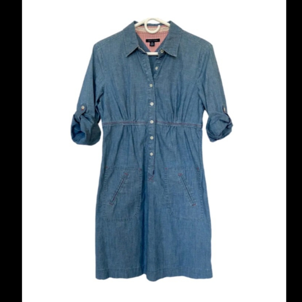 Tommy Hilfiger NWT JEAN DRESS RETAILS $89.50 LARGE